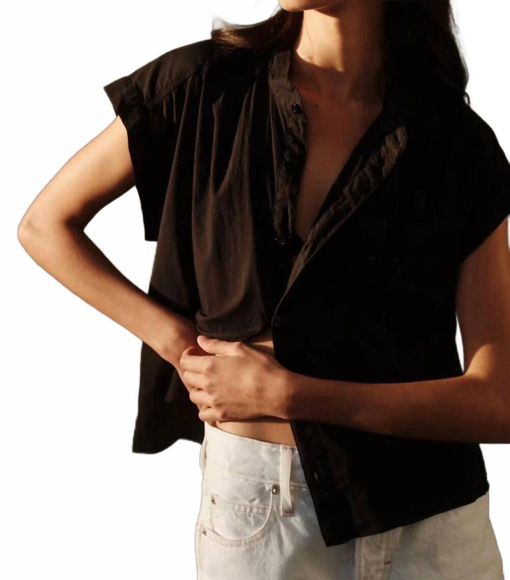 NEW AMO tessa top in vintage black